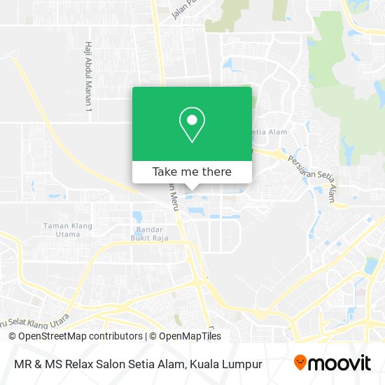 MR & MS Relax Salon Setia Alam map