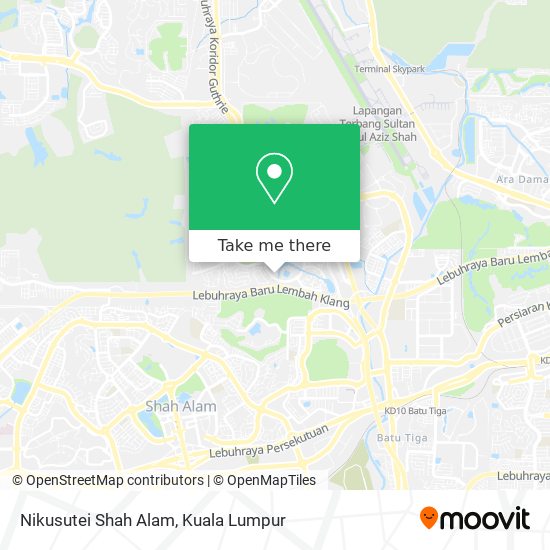 Peta Nikusutei Shah Alam