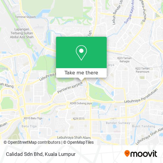 Calidad Sdn Bhd map