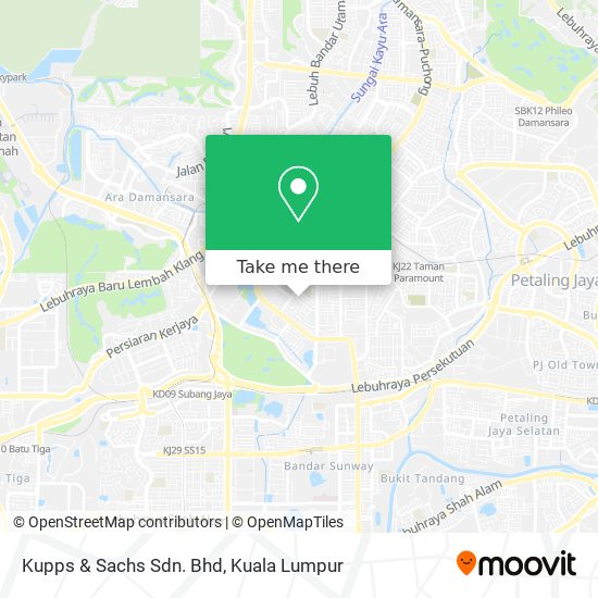 Kupps & Sachs Sdn. Bhd map