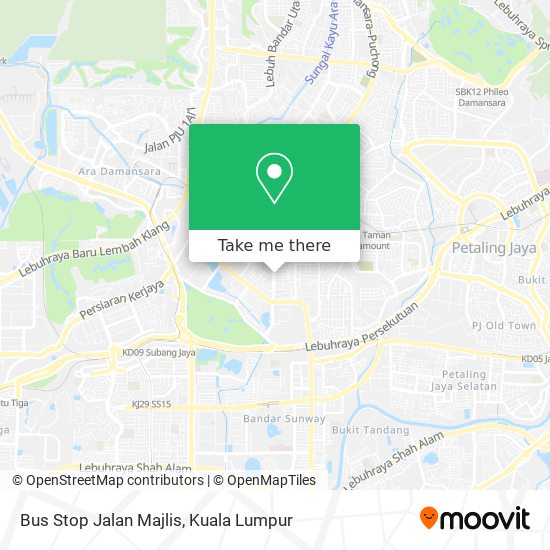 Peta Bus Stop Jalan Majlis