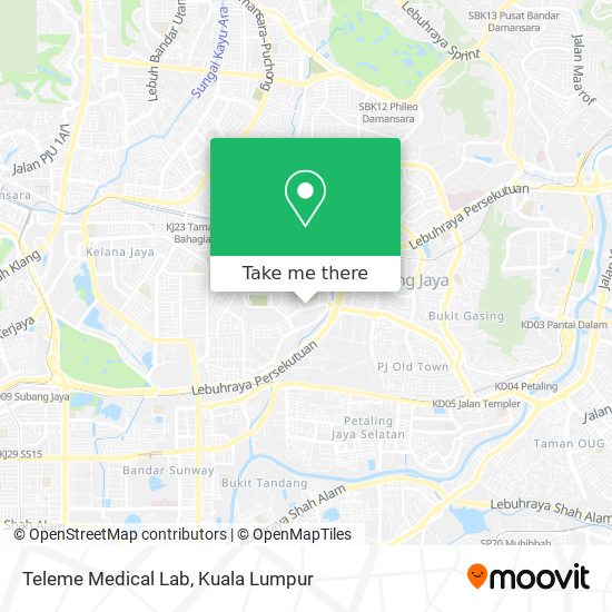 Teleme Medical Lab map