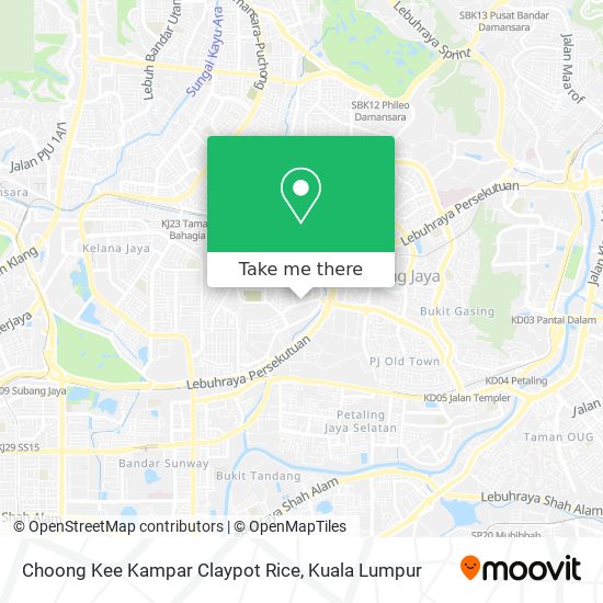 Choong Kee Kampar Claypot Rice map