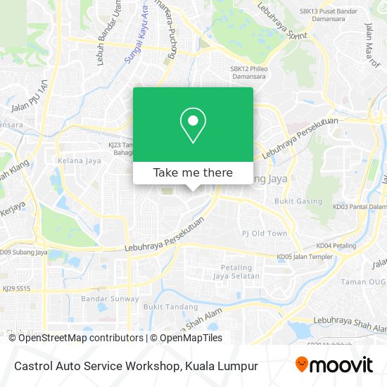 Castrol Auto Service Workshop map