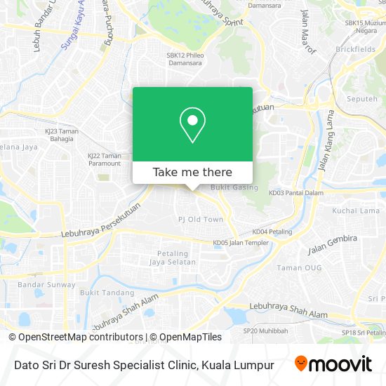 Dato Sri Dr Suresh Specialist Clinic map