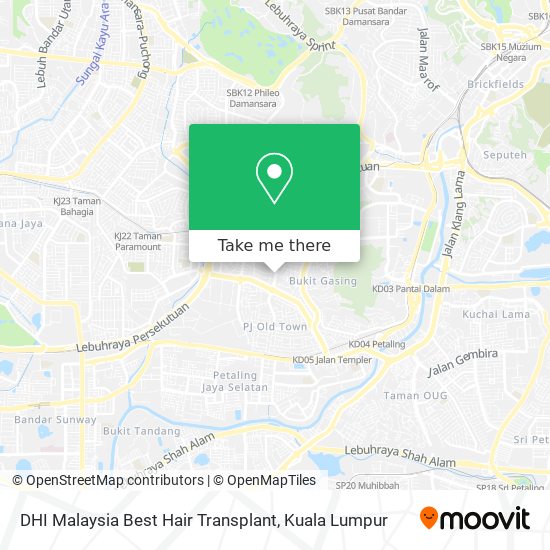 DHI Malaysia Best Hair Transplant map