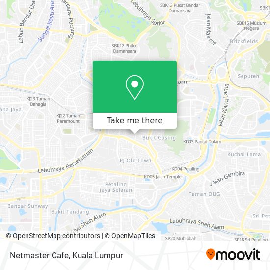 Netmaster Cafe map