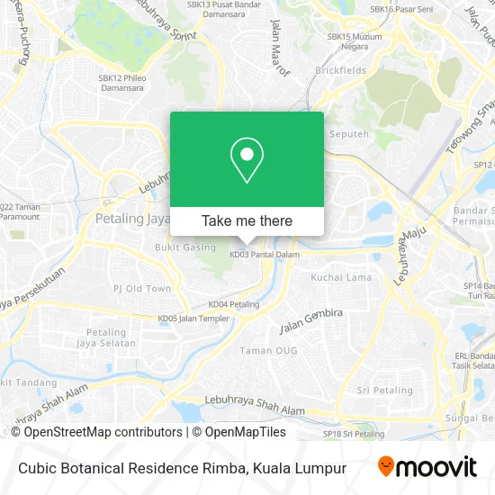 Cubic Botanical Residence Rimba map