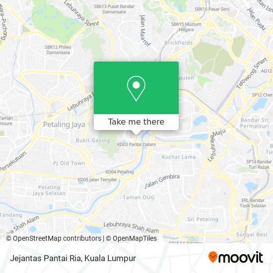 Jejantas Pantai Ria map