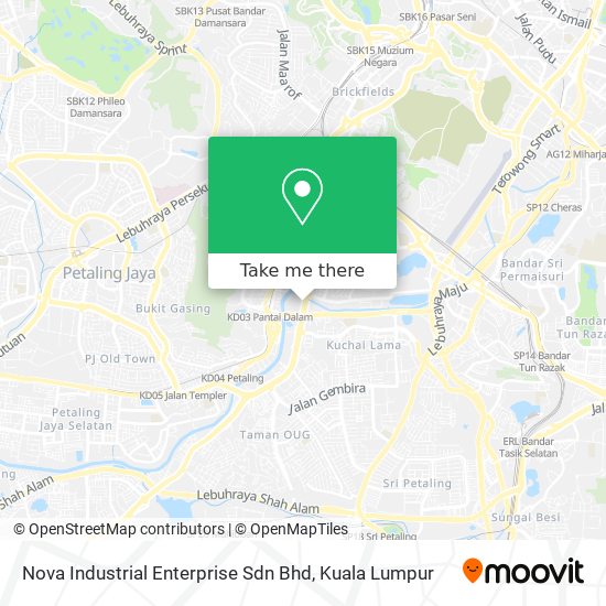 Nova Industrial Enterprise Sdn Bhd map