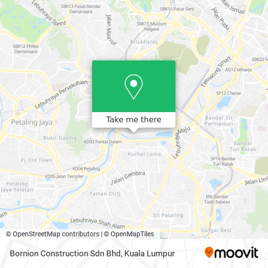 Bornion Construction Sdn Bhd map