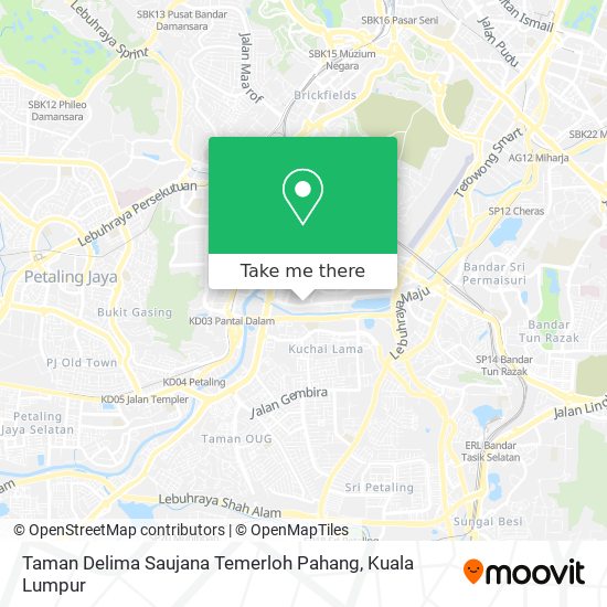 Taman Delima Saujana Temerloh Pahang map