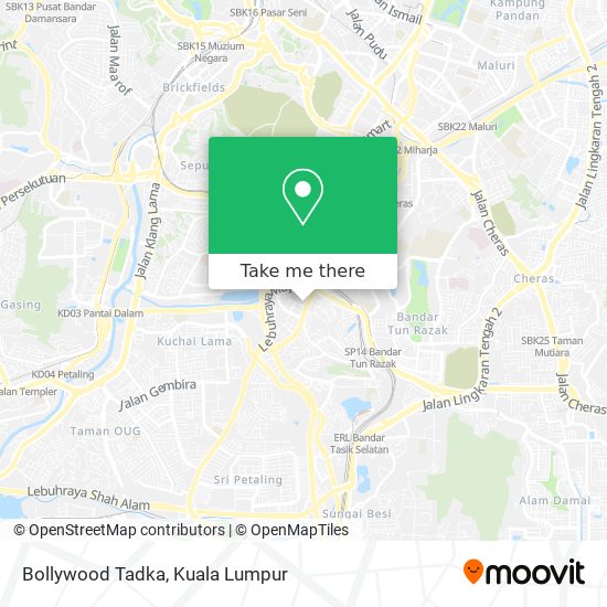 Bollywood Tadka map