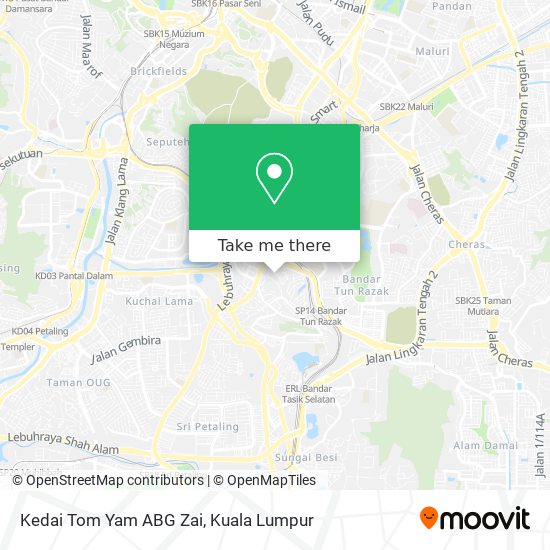 Kedai Tom Yam ABG Zai map