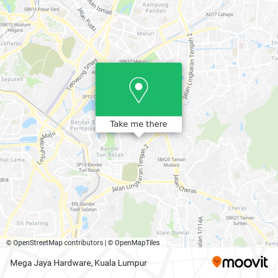 Mega Jaya Hardware map