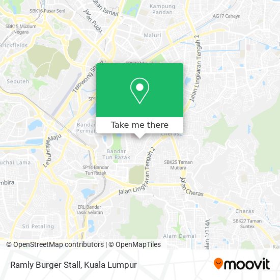 Ramly Burger Stall map