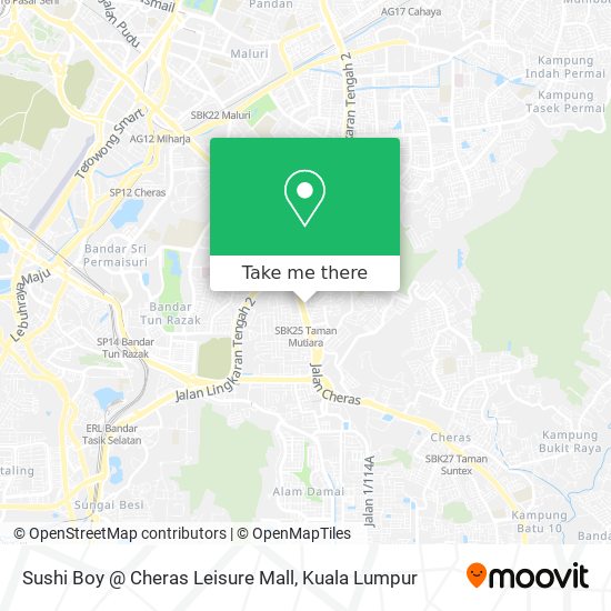 Sushi Boy @ Cheras Leisure Mall map