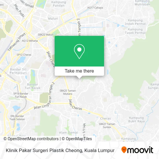Klinik Pakar Surgeri Plastik Cheong map