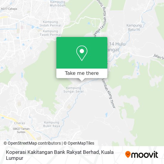 Koperasi Kakitangan Bank Rakyat Berhad map