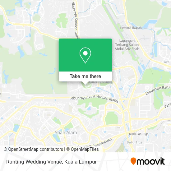 Ranting Wedding Venue map