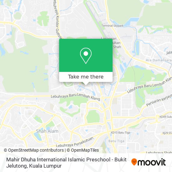Peta Mahir Dhuha International Islamic Preschool - Bukit Jelutong