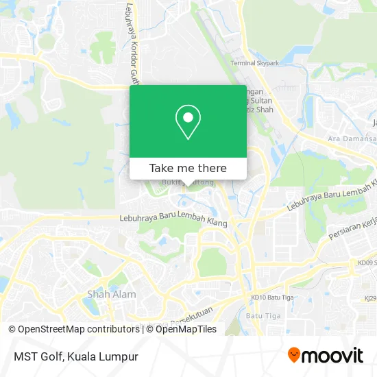 MST Golf map