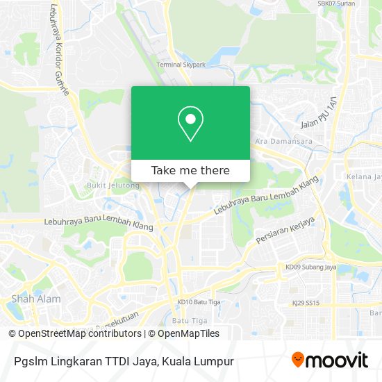 Peta Pgslm Lingkaran TTDI Jaya