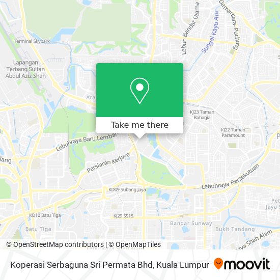 Koperasi Serbaguna Sri Permata Bhd map