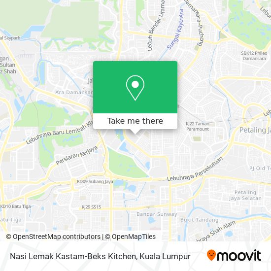 Nasi Lemak Kastam-Beks Kitchen map