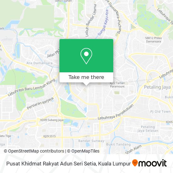 Pusat Khidmat Rakyat Adun Seri Setia map