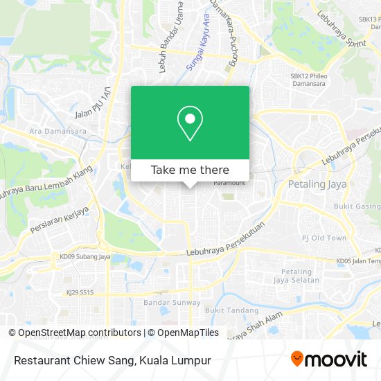 Restaurant Chiew Sang map
