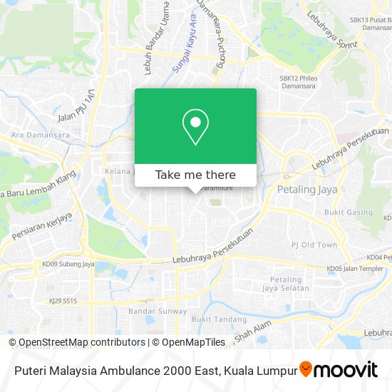 Peta Puteri Malaysia Ambulance 2000 East