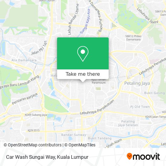 Peta Car Wash Sungai Way