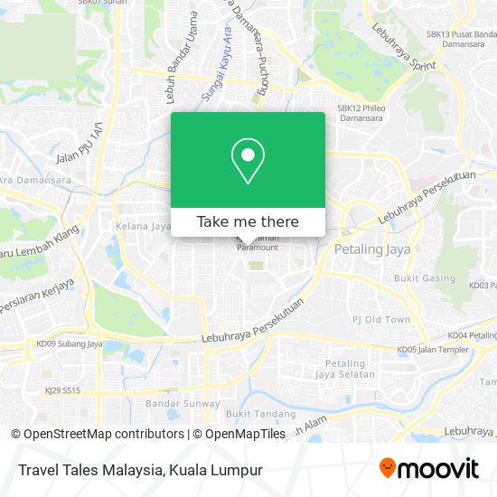 Peta Travel Tales Malaysia