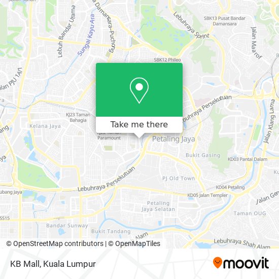 KB Mall map