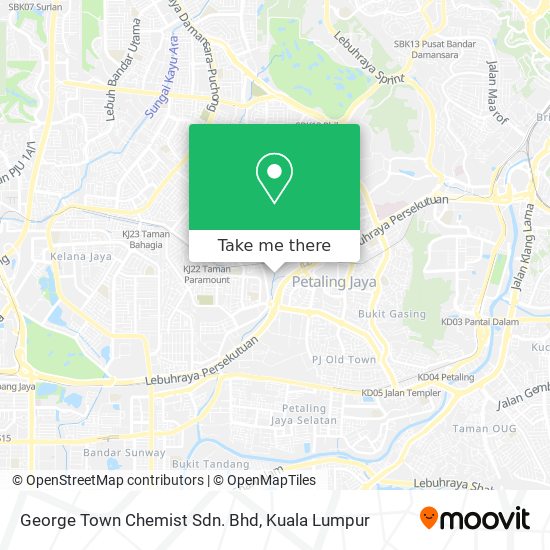 George Town Chemist Sdn. Bhd map