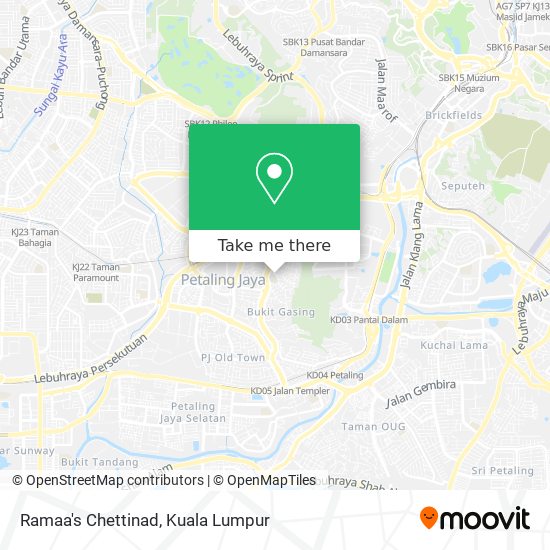 Ramaa's Chettinad map