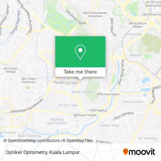 Optiker Optometry map