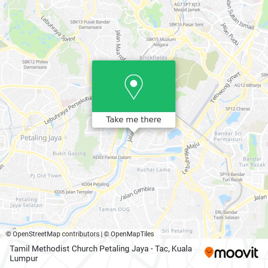 Peta Tamil Methodist Church Petaling Jaya - Tac