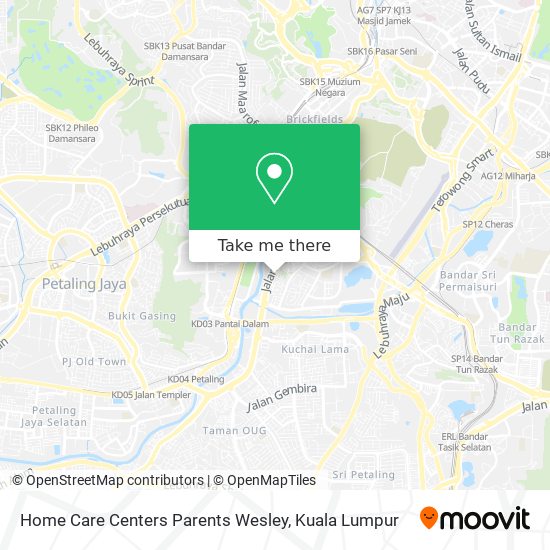 Home Care Centers Parents Wesley map