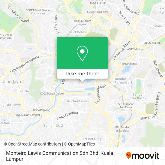 Monteiro Lewis Communication Sdn Bhd map