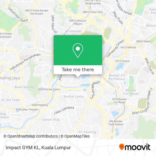 Impact GYM KL map