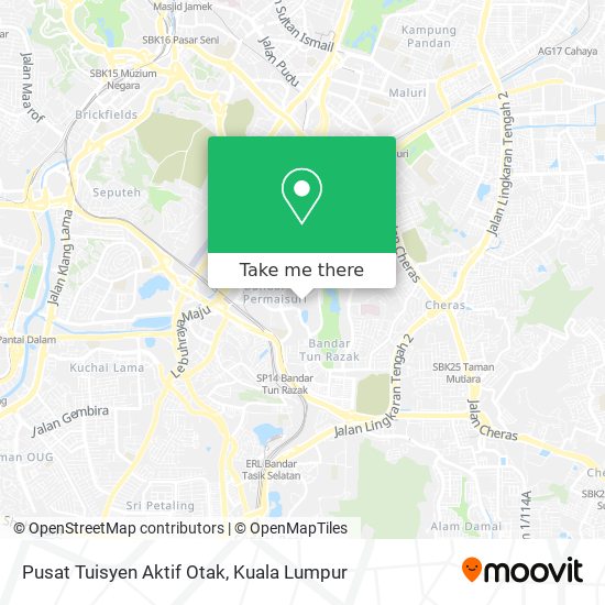 Pusat Tuisyen Aktif Otak map