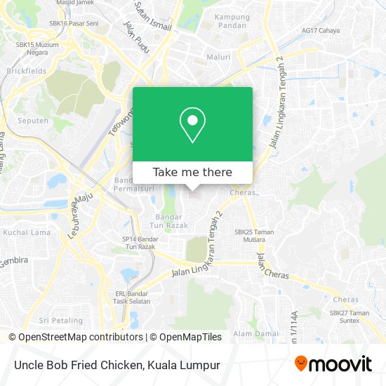 Uncle Bob Fried Chicken map