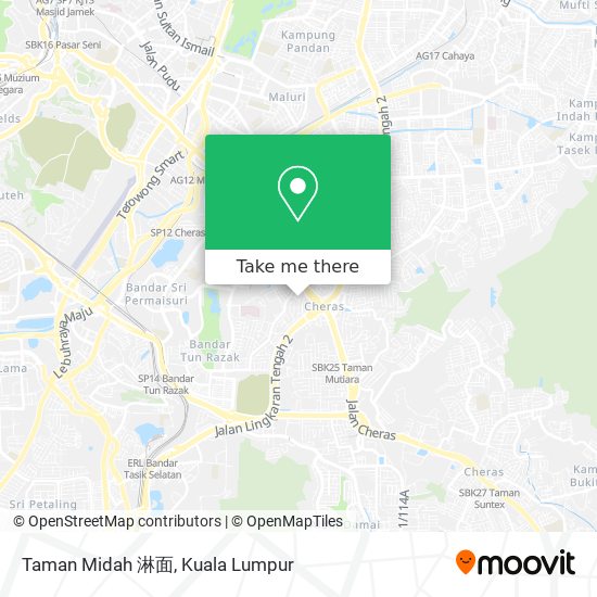 Taman Midah 淋面 map