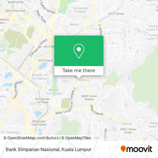 Bank Simpanan Nasional map