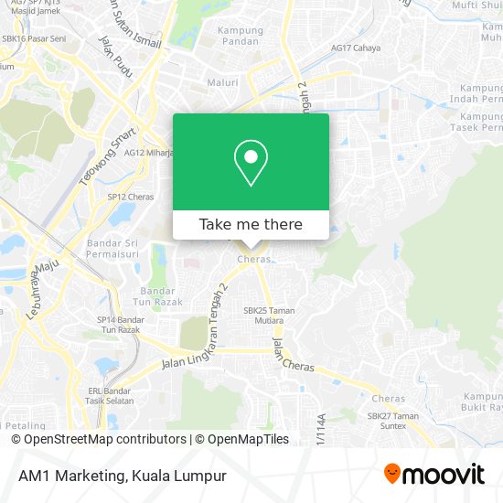AM1 Marketing map
