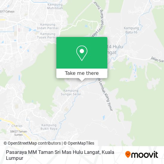 Peta Pasaraya MM Taman Sri Mas Hulu Langat