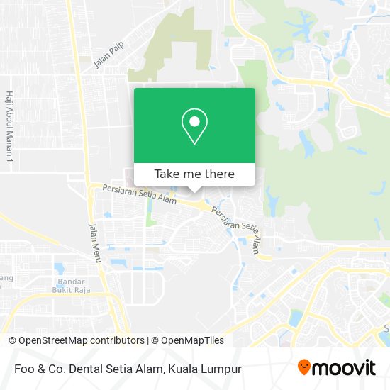 Foo & Co. Dental Setia Alam map