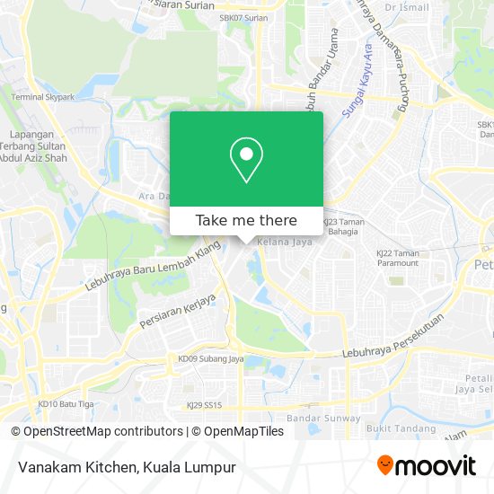 Vanakam Kitchen map